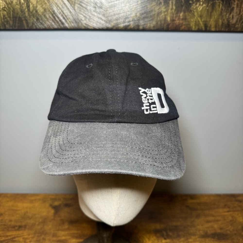 Chevy In The D Detroit Chevrolet Promo Adjustable Strapback Hat Black Gray‎
